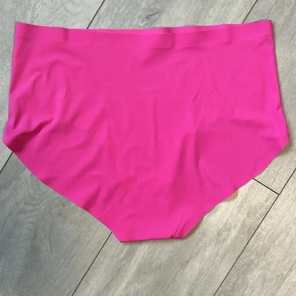 RHONDA SHEAR Seamless Bra and High-Waist Panty Set Fuchsia NWOT, Size L - Picture 5 of 7